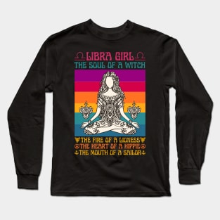 Libra Girl Facts Libra Girl Astrology Sign Long Sleeve T-Shirt